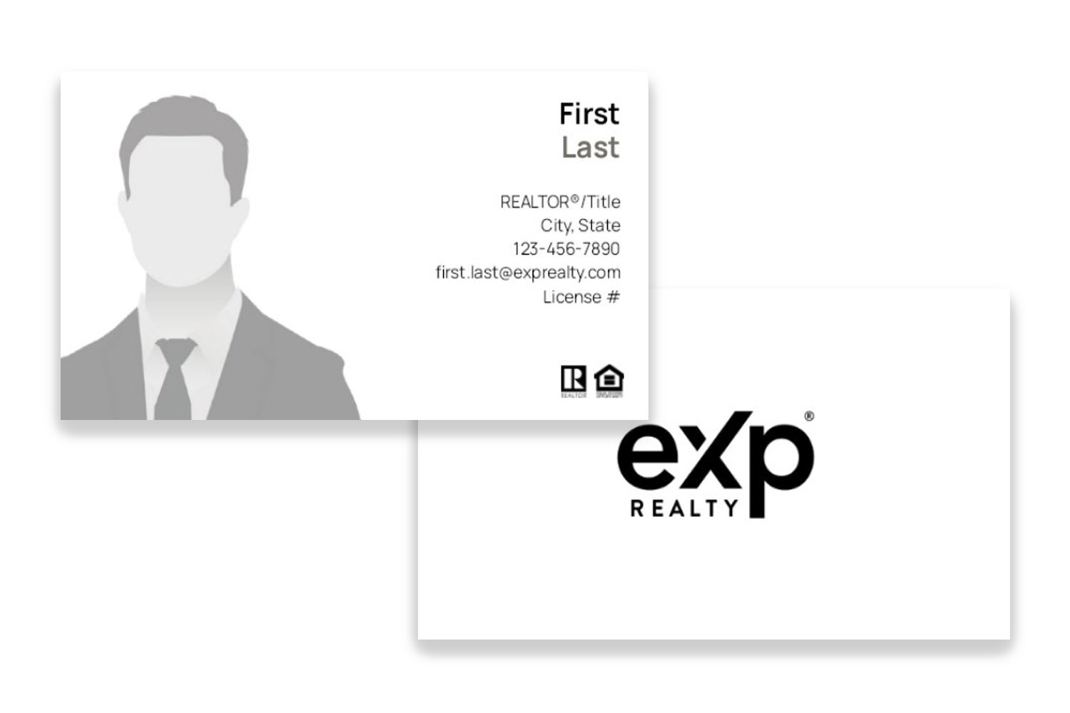 White - Centered Logos - With Photo